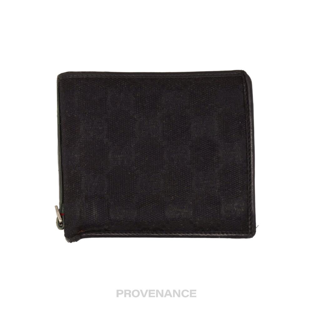 🔴 Gucci Bifold Wallet - Black GG Canvas